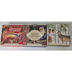 Michel Design Works Christmas Soap Set 3 Shea Butter Bars Balsam St Nick